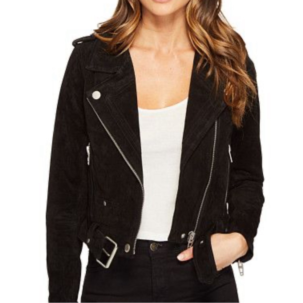 Blank NYC - Black Suede Moto Jacket